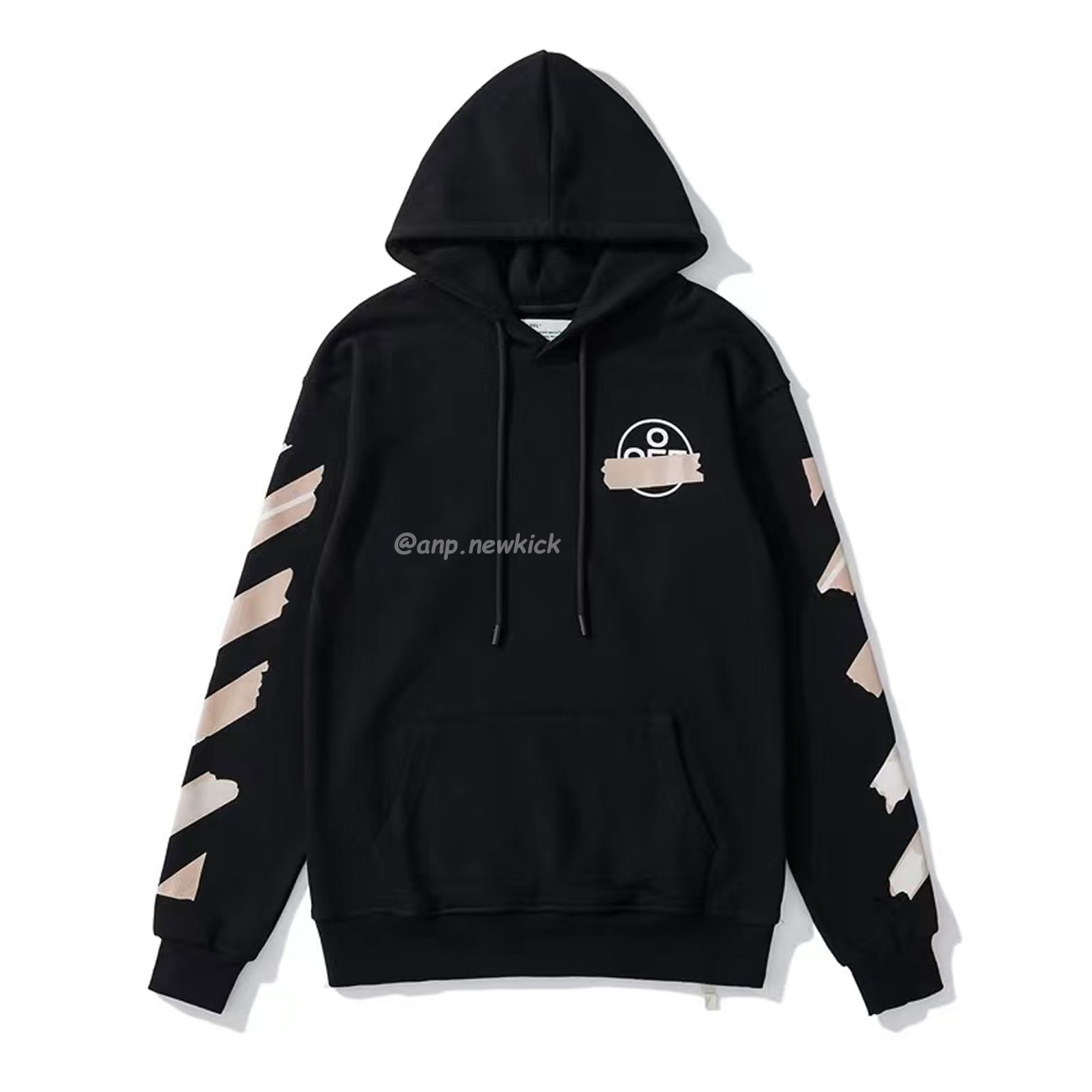 Off White Marker Hoodie Black Fuchsia Red Beige (6) - www.newkick.vip